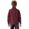 imageWULFUL Boys Bomber Jackets Kids Spring Fall Zip Up Varsity Windbreak JacketsWine Red