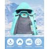 imageWULFUL Boys Waterproof Ski Jacket Warm Fleece Hooded Winter Snow CoatAqua