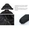 imageWULFUL Boys Waterproof Ski Jacket Warm Fleece Hooded Winter Snow CoatBlack