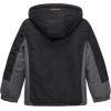 imageWULFUL Boys Waterproof Ski Jacket Warm Fleece Hooded Winter Snow CoatBlackgrey