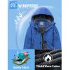 imageWULFUL Boys Waterproof Ski Jacket Warm Fleece Hooded Winter Snow CoatBlue