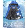 imageWULFUL Boys Waterproof Ski Jacket Warm Fleece Hooded Winter Snow CoatBlue