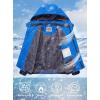 imageWULFUL Boys Waterproof Ski Jacket Warm Fleece Hooded Winter Snow CoatBluenavy
