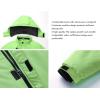 imageWULFUL Boys Waterproof Ski Jacket Warm Fleece Hooded Winter Snow CoatGreen