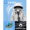 imageWULFUL Boys Waterproof Ski Jacket Warm Fleece Hooded Winter Snow CoatLight Grey