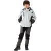 imageWULFUL Boys Waterproof Ski Jacket Warm Fleece Hooded Winter Snow CoatLightgreygrey