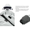 imageWULFUL Boys Waterproof Ski Jacket Warm Fleece Hooded Winter Snow CoatLightgreygrey