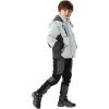 imageWULFUL Boys Waterproof Ski Jacket Warm Fleece Hooded Winter Snow CoatLightgreygrey