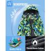 imageWULFUL Boys Waterproof Ski Jacket Warm Fleece Hooded Winter Snow CoatPattern 1