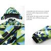 imageWULFUL Boys Waterproof Ski Jacket Warm Fleece Hooded Winter Snow CoatPattern 1