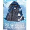imageWULFUL Boys Waterproof Ski Jacket Warm Fleece Hooded Winter Snow CoatPattern 2