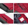 imageWULFUL Boys Waterproof Ski Jacket Warm Fleece Hooded Winter Snow CoatRedgrey