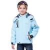 imageWULFUL Boys Waterproof Ski Jacket Warm Fleece Hooded Winter Snow CoatSky Blue