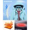 imageWULFUL Boys Waterproof Ski Jacket Warm Fleece Hooded Winter Snow CoatSky Blue