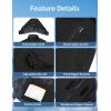 imageWULFUL Boys Waterproof Ski Jackets Warm Fleece Lined Hooded Winter Snow CoatBlack