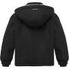 imageWULFUL Boys Waterproof Ski Jackets Warm Fleece Lined Hooded Winter Snow CoatBlack