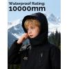 imageWULFUL Boys Waterproof Ski Jackets Warm Fleece Lined Hooded Winter Snow CoatBlack