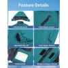 imageWULFUL Boys Waterproof Ski Jackets Warm Fleece Lined Hooded Winter Snow CoatBlue Green