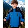 imageWULFUL Boys Waterproof Ski Jackets Warm Fleece Lined Hooded Winter Snow CoatBlue Navy