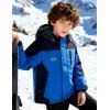 imageWULFUL Boys Waterproof Ski Jackets Warm Fleece Lined Hooded Winter Snow CoatBlue Navy