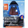 imageWULFUL Boys Waterproof Ski Jackets Warm Fleece Lined Hooded Winter Snow CoatBlue Navy