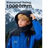 imageWULFUL Boys Waterproof Ski Jackets Warm Fleece Lined Hooded Winter Snow CoatBlue Navy