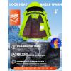 imageWULFUL Boys Waterproof Ski Jackets Warm Fleece Lined Hooded Winter Snow CoatBright Green