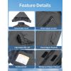imageWULFUL Boys Waterproof Ski Jackets Warm Fleece Lined Hooded Winter Snow CoatGrey