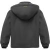imageWULFUL Boys Waterproof Ski Jackets Warm Fleece Lined Hooded Winter Snow CoatGrey