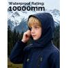 imageWULFUL Boys Waterproof Ski Jackets Warm Fleece Lined Hooded Winter Snow CoatNavy Blue