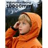 imageWULFUL Boys Waterproof Ski Jackets Warm Fleece Lined Hooded Winter Snow CoatOrange