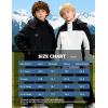 imageWULFUL Boys Waterproof Ski Jackets Warm Fleece Lined Hooded Winter Snow CoatWhite Black