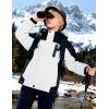 imageWULFUL Boys Waterproof Ski Jackets Warm Fleece Lined Hooded Winter Snow CoatWhite Black