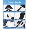 imageWULFUL Boys Waterproof Ski Jackets Warm Fleece Lined Hooded Winter Snow CoatWhite Black