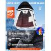 imageWULFUL Boys Waterproof Ski Jackets Warm Fleece Lined Hooded Winter Snow CoatWhite Black