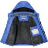 imageWULFUL Boys Waterproof Ski Snow Jacket Winter Thick Fleece Jacket Outdoor Windproof CoatBlue