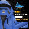 imageWULFUL Boys Waterproof Ski Snow Jacket Winter Thick Fleece Jacket Outdoor Windproof CoatBlue