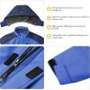 imageWULFUL Boys Waterproof Ski Snow Jacket Winter Thick Fleece Jacket Outdoor Windproof CoatBluenavy