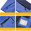 imageWULFUL Boys Waterproof Ski Snow Jacket Winter Thick Fleece Jacket Outdoor Windproof CoatBluenavy