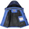 imageWULFUL Boys Waterproof Ski Snow Jacket Winter Thick Fleece Jacket Outdoor Windproof CoatBluenavy