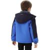 imageWULFUL Boys Waterproof Ski Snow Jacket Winter Thick Fleece Jacket Outdoor Windproof CoatBluenavy