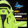 imageWULFUL Boys Waterproof Ski Snow Jacket Winter Thick Fleece Jacket Outdoor Windproof CoatGreen