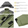 imageWULFUL Boys Waterproof Ski Snow Jacket Winter Thick Fleece Jacket Outdoor Windproof CoatGreengrey