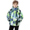 imageWULFUL Boys Waterproof Ski Snow Jacket Winter Thick Fleece Jacket Outdoor Windproof CoatPaintings