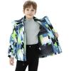 imageWULFUL Boys Waterproof Ski Snow Jacket Winter Thick Fleece Jacket Outdoor Windproof CoatPaintings