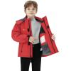 imageWULFUL Boys Waterproof Ski Snow Jacket Winter Thick Fleece Jacket Outdoor Windproof CoatRed