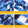 imageWULFUL Boys Waterproof Ski Snow Jacket Winter Thick Fleece Jacket Outdoor Windproof CoatSnowflake