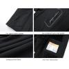 imageWULFUL Girls Waterproof Ski Jacket Warm Fleece Hooded Winter Snow CoatBlack