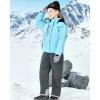 imageWULFUL Girls Waterproof Ski Jacket Warm Fleece Hooded Winter Snow CoatBlue