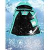 imageWULFUL Girls Waterproof Ski Jacket Warm Fleece Hooded Winter Snow CoatLight Blue